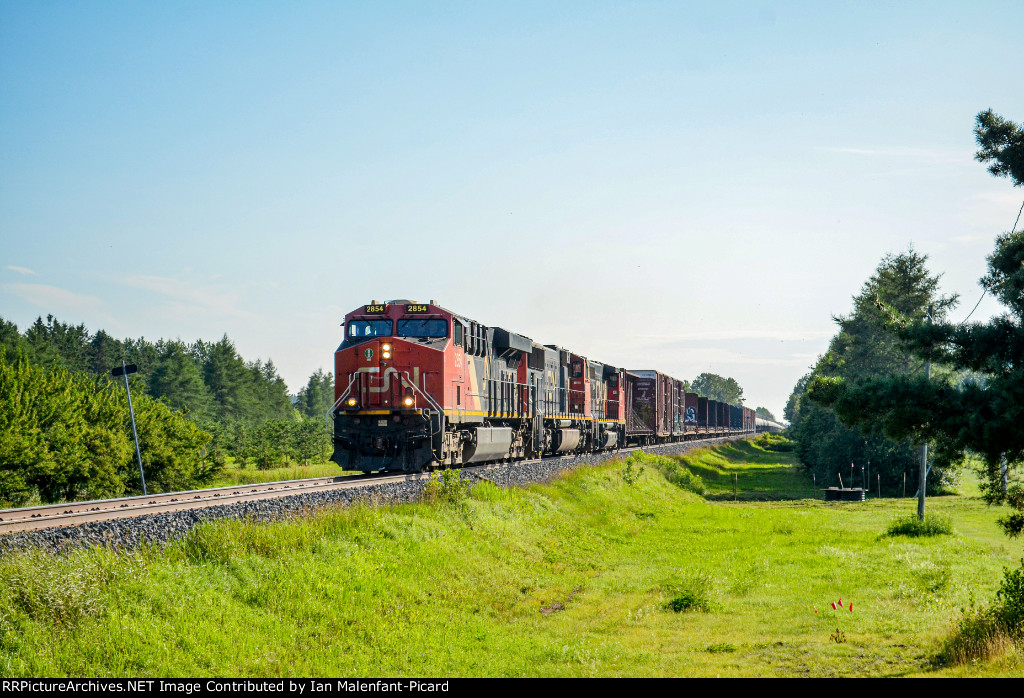 2854 leads CN 403 at the tree nursery